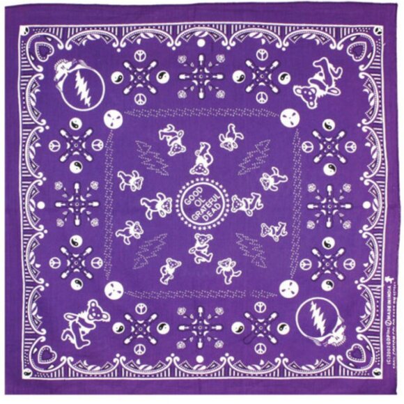 Good Ol' Grateful Dead Bandana ~ Officially Licensed ~ 22" x 22" ~ Brand New! - Picture 1 of 2